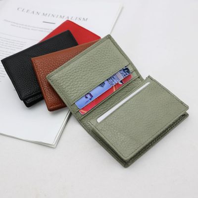 hot！【DT】♚✥✥  Men Leather Business Card Holder Bifold Credit Fashion Coin Purse