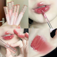 ลิปสติก ลิปกลอส ติดทน ให้ความชุ่มชื้น❤️Cute Bear Mirror Lip glaze Water gloss Lip gloss lipstick Cappuvini -CP74