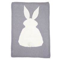 1pc Baby Blanket Swaddle Blankets 10-12months Rabbit Baby Blanket Sleeping Bedding Blankets Knitted Soft Beech Baby Bath Towels