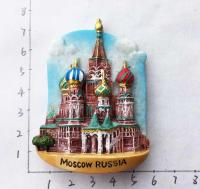 Moscow  Russia Landmark Red Square Fridge Magnets Souvenir Refrigerator Magnetic Sticker Decor imanes para refrigerador Crafts