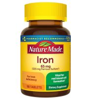 ธาตุเหล็ก Nature Made Iron 65 mg (325 mg) 180 Tablets