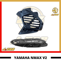 ชุดคอมโบ Yamaha Nvx 155 V2 VVA 2021 Aerox 155หม้อน้ำตะแกรงระบายความร้อน + ไอเสียคาร์บอน