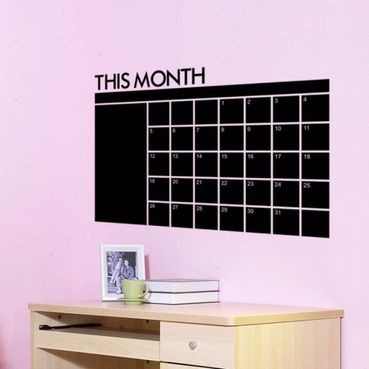 Monthly Chalkboard Wall StickerBlackboard Removable Vinyl Wall Sticker