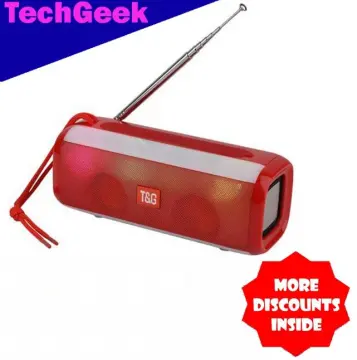 T&G TG-337 TWS Round Portable Wireless Bluetooth Speaker with LED Flashing  Lights
