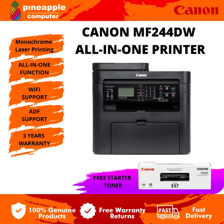 CANON imageCLASS MF244DW DUPLEX WIFI ALL IN ONE LASER PRINTER Lazada