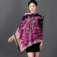 ☏✳  Paisley Jacquard Women Winter Scarf Warm Pashmina Shawl Retro Fringed Floral Print Blanket Scarves Thicken Bufandas Wraps