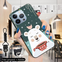 เคส Case4you สำหรับ iPhone 15 Pro Max 15 15 Pro เคสโทรศัพท์ดีไซน์ซิลิโคนนิ่มลายช้างหมีแมวแหวนใส่นิ้วน่ารักเคสโทรศัพท์ป้องกัน TPU ลายสัตว์การ์ตูนเคสสำหรับเด็กชายและเด็กหญิง