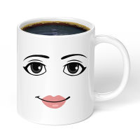 Robloxing Game Inspired Women Face Mug Funny Men Women Faces Coffe Mug 350ML Ceramic Milk Tea Cup Personalized Gift for Friends