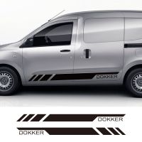 【LZ】❦✾●  Adesivos de carro para Renault Dacia Dokker Camper Van Side Door Stripes Sport Line Graphics Decalques de vinil Tuning Acessórios 2pcs por lote