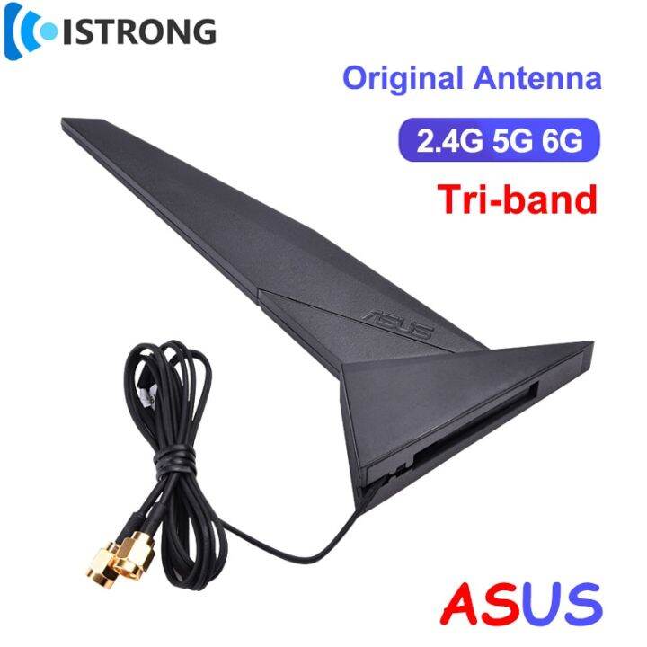 Original Asus Wifi 2t2r Antenna Tri Band 24g 5g 6g Booster For Rog Z390 Z490 X570 B460 B360 Pc 3362