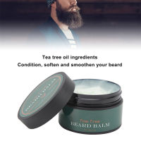 Men Beard Care Vream Tea Tree Oil Men Beard Cream 100g ป้องกันการผลัดใบปลอดภัยสำหรับเครื่องปรับอากาศเพื่อความนุ่ม