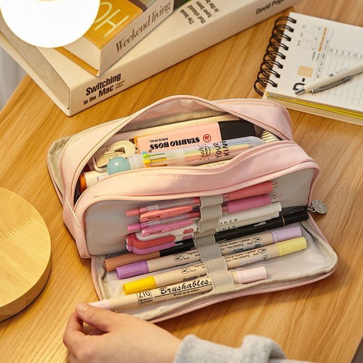 angoo-cute-pencil-case-canvas-for-girls-macaron-pencil-box-multilayer-school-pouch-kawaii-pensil-case-pen-bag-storage-stationery