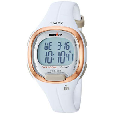Timex Womens Ironman Transit 33mm Watch White/Rose Gold-Tone