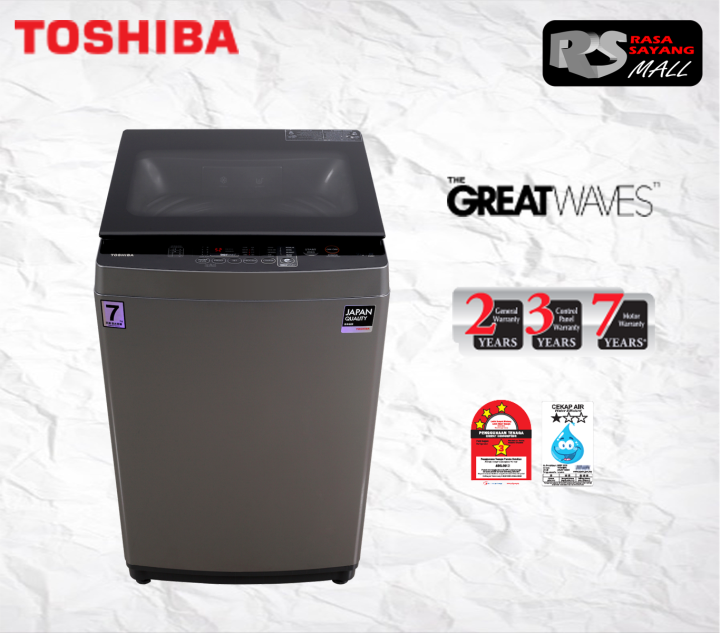 TOSHIBA 9KG TOP LOAD FULLY AUTO WASHER AWJ1000FM(SG)/ TOSHIBA 9KG