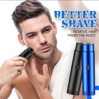 ZZOOI Mini Electric Shaver Men Portable Car Travel Rechargeable Shaver Professional Hair Removal Face Body Care Razor
