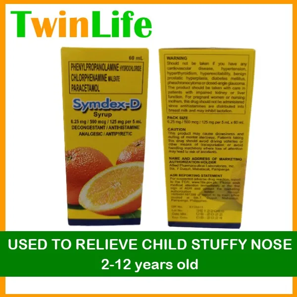 Symdex D Syrup for Kids 60mL | Lazada PH