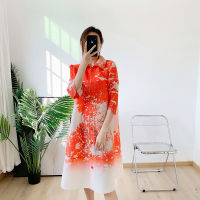 SuperAen Printed Cardigan 2022 New Suit Ink Casual Loose Plus Size Straight Womens Dress