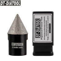 DT-DIATOOL 1Pc สูญญากาศ zed Diamond Bits 20มม. M14 Finishing Hole เครื่องมือกระเบื้องเซรามิคขยายรูปร่างรอบ Bevel Beveling Chamfer