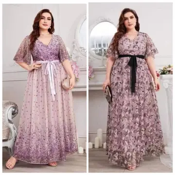 Lazada plus size outlet maxi dress