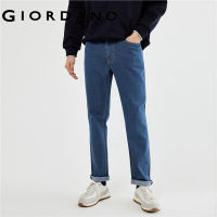 GIORDANO Men Jeans Mid Rise Slight Stretch Denim Jeans Classic Five-Pocket Quality Simple Fashion Casual Denim Pants 01113086