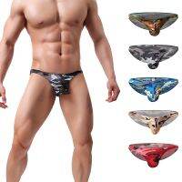 【YF】□◊▥  WOXUAN Male Printed Panties Mens Brief Underpant Boy Briefs Camouflage