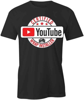 Certified Youtube Wrap Install Tshirt Tee Printed Graphic Tshirt Gift S1Bcb044