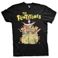 เสื้อยืดคุณภาพดี เสื้อยืด พิมพ์ลาย The Flintstones Fred Flintstone Family สําหรับผู้ชาย