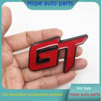 New upgrade Car styling 3D Metal GT Badge Emblem Car Body Sticker For Volkswagen Honda Hyundai Kia Nissan Ford Auto Accessories