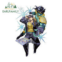 EARLFAMILY 13.0ซม. X 8.0ซม. สินค้ารถกราฟิกกันน้ำของสติกเกอร์รถผจญภัยของ JoJo S สติ๊กเกอร์ติดรถยนต์แนวสร้างสรรค์