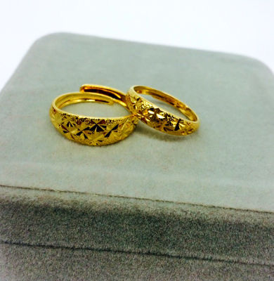 [ฟรีค่าจัดส่ง] แหวนทองแท้ 100% 9999 แหวนทองเปิดแหวน. แหวนทองสามกรัมลายใสสีกลางละลายน้ำหนัก 3 กรัม (96.5%) ทองแท้ RG100-92