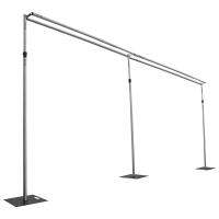 【YF】 event decoration double crossbar hangers pipe and drape backdrop stands portable frame for wedding centerpieces