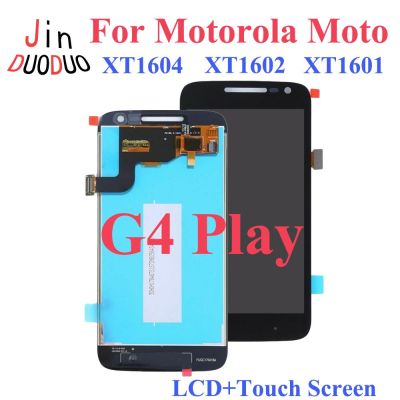 AAA + อะไหล่จอ LCD XT1602 XT1601ชิ้นส่วนจอสัมผัสแอลซีดีของเครื่องแปลงดิจิทัลสำหรับ Motorola Moto G4 Play G4 MOTO เล่นได้