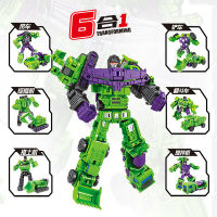 Transformable Robot Devastator 6in1 GT Mini Engineeringยานพาหนะหุ่นยนต์รูปการกระทำของเล่น