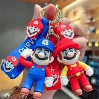 ▣☏┇ พวงกุญแจ จี้การ์ตูน Super Mario Mario ขนาดเล็ก เหมาะกับของขวัญ สไตล์คลาสสิก