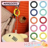 MAXG 5pcs 2.45 ซม. ตะขอโลหะผสมสังกะสี ทริกเกอร์แบบกลม คลิปหนีบสแน็ป Spring O-Ring Buckles Carabiner Purses Handbags หัวเข็มขัด