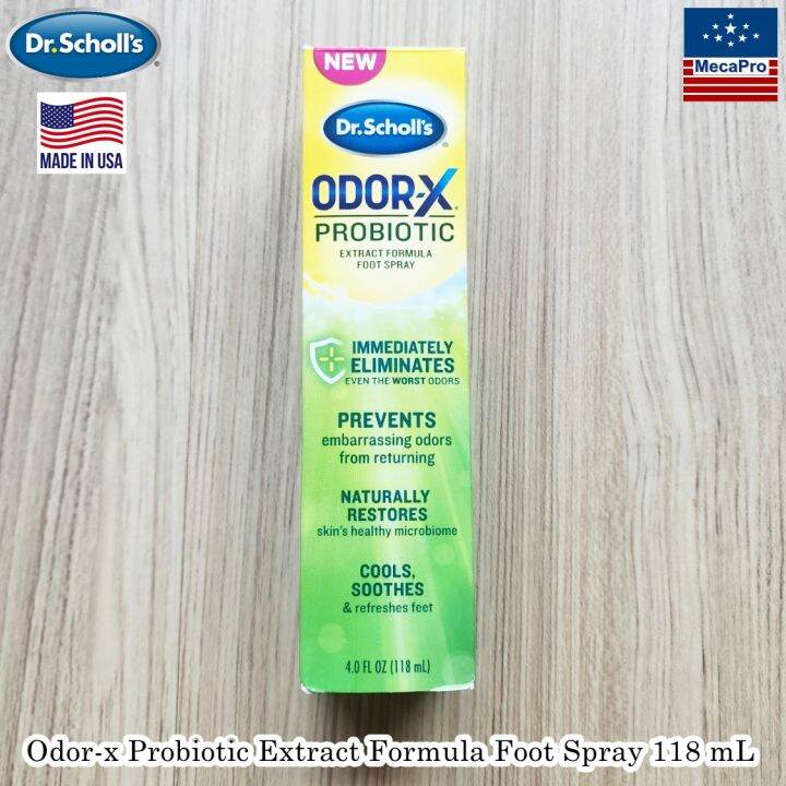 Dr.Scholl's® Odorx Probiotic Extract Formula Foot Spray 118 mL สเปรย์