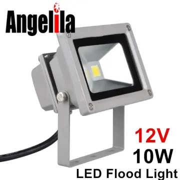 LED Spotlight waterproof silver 12V, 10W, white