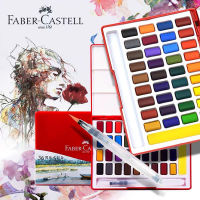 FABER-CASL สีน้ำชุด243648สี Gouache สีแบบพกพา Sketching Hand-Painted Solid Pigments ภาพวาดอุปกรณ์