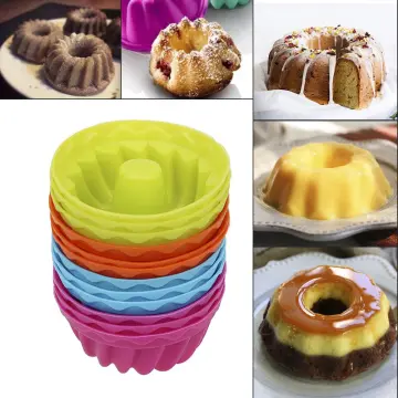 5pcs, Baking Molds Set, Including Silicone Bundt Mold, Cake Pan