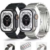 【CC】☄▽卍  Titanium alloy high-end strap watch Ultra 49mm 8 7 45mm 41mm band iwatch 6 5 4 3 2 44mm 42mm 40mm