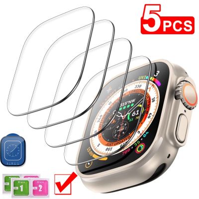 ✤○┋ กระจกนิรภัยสำหรับ Apple Watch Ultra 49mm ป้องกันหน้าจอป้องกันรอยขีดข่วนสำหรับ Apple Watch 8 Pro Smartwatch iwatch Series Ultra 49m