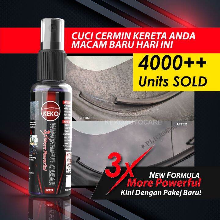 Watermark Remover Car Glass Aksesori Kereta Mirror Assesories Cermin