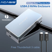 ACASIS Thunderbolt 3 40Gbps NVME M.2 SSD Enclosure อลูมิเนียม Type-C 8TB พร้อม Thunderbolt 3 40Gbps, TB34, TBU401