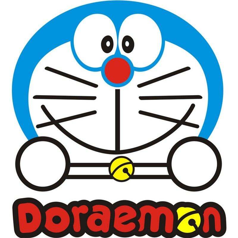 Removable 3D Doraemon Wall Sticker Decal Cute Cartton Acrylic Mirror Surface Background Wall Sticker For Kids Bedroom Decor