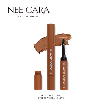 NEE CARA นีคาร่า มูสเขียนคิ้ว เนื้อนุ่ม เกลี่ยง่าย ปัง สีชัด ติดทน N276  BE COLORFUL EYEBROW CREAM