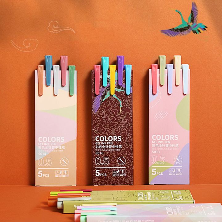 Retro Journal Planner Pens Colorful 0.5Mm Markers Fine Tip Drawing