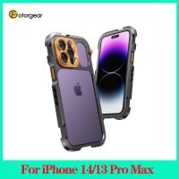 เคสกล้องวิดีโอโทรศัพท์มือถือ Fotorgear สำหรับ14/13 /Pro Max กับที่ชาร์จอะลูมินัมอัลลอยเคสป้องกันโทรศัพท์ Magsafe