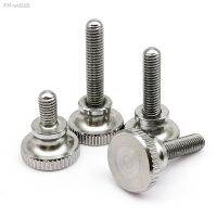 M2.5 M3 M4 M5 M6 M8 304 A2-70 Stainless Steel High Step Head Hand Tighten Thumb Screw Bolt Curtain Wall Glass Adjust Thumbscrew