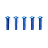 [ชุดแต่งรถบังคับ] TAMIYA 53768 OP.768 3x12mm Round Head Socket Screw/Blue (5pcs.) ชุดแต่งทามิย่าแท้ rc