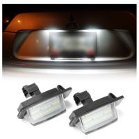 ไฟ LED ใช้พลังงานต่ำ1คู่12V 6000K,ไฟป้ายทะเบียนรถ LED พลาสติก1คู่